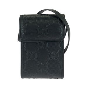 Gucci Leather Shoulder Bag Black